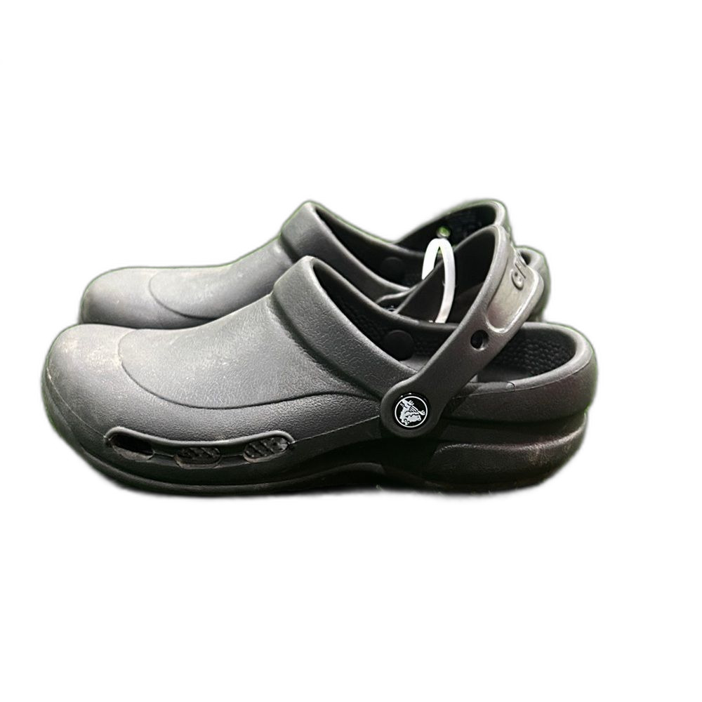 CROCS Black Loafers Slip On Shoes Clogs Mules Mens 5 Womens 7 Casual Comfort